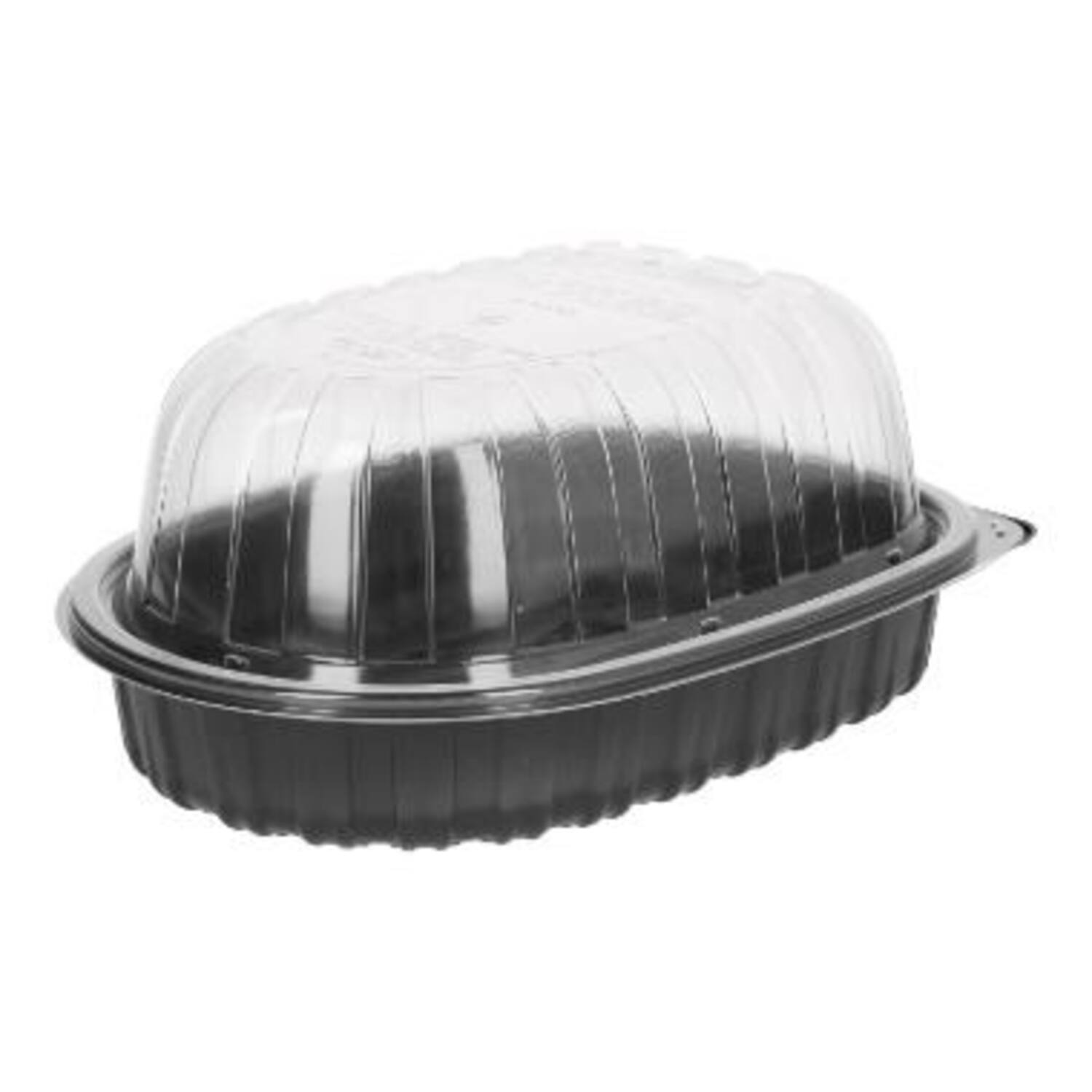 KIPTAINER ZWART + DEKSEL TRANSPARANT 1205cc  200st